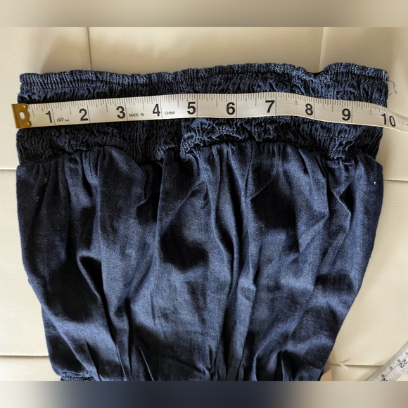NWOT(Partial Tag) Denim Romper - Picture 7 of 10